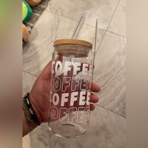 Coffee Libbey beer can glass cup